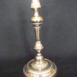 coupe 1930 lampe Napoléon III, bougeoirs M.A 027